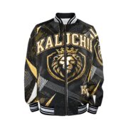 New Men's Striped Trim Bomber Jacket - Image 4
