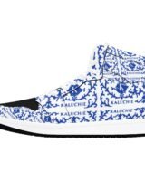 Kaluchie Royal Baroque Sneakers - White Royal Blue